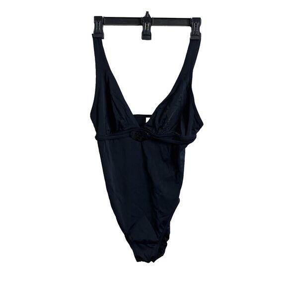 Lands End Women’s Black One Piece Swimsuit Size 6 - Picture 1 of 4